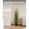 Artificial Reed Flowers and Grass with Planter Pot Set of 2 Tall 4FT PVC Decorative Plants